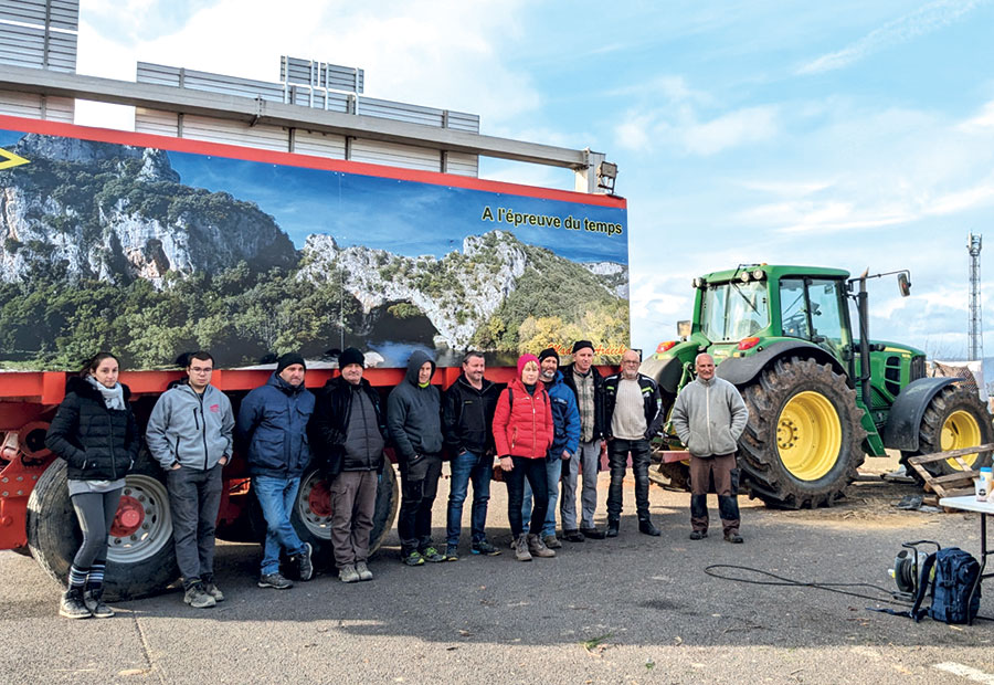 blocage A7 agriculteurs